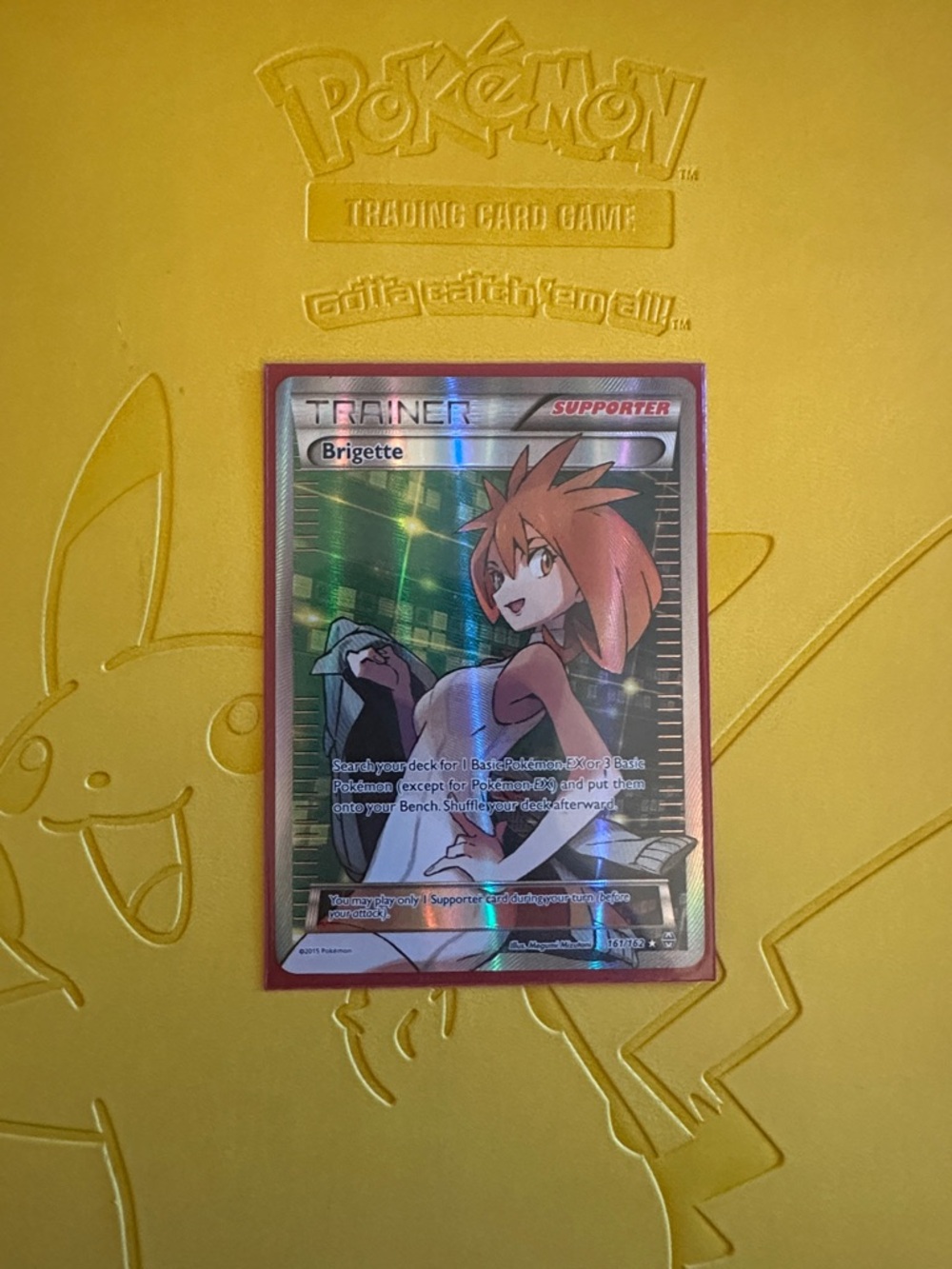 Misty (Brigette) Full Art Trainer Pokémon Card - Pink & Holographic
